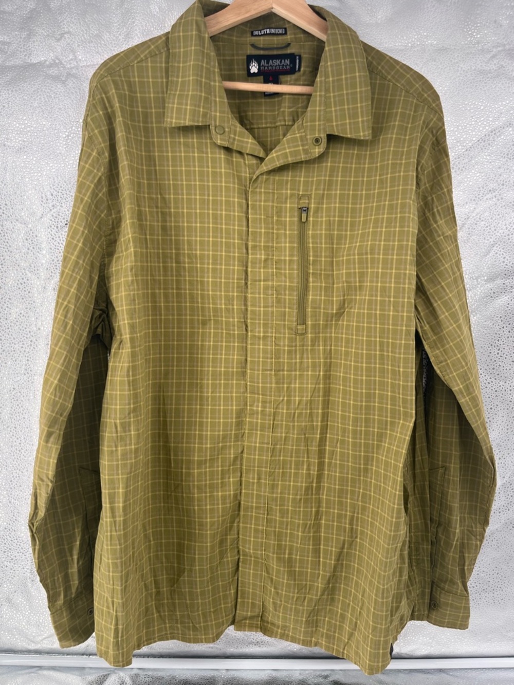 Duluth Trading Co. Alaskan Hardgear Untucked Plaid Shirt XL Comfy Cotton